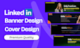 design a modern linkedin banner and post templates for personal branding