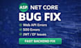 fix asp net core web API bugs, authentication and 500 errors