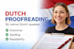 proofread and correct your dutch text for grammar and clarity