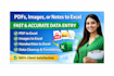 convert pdf images or handwritten notes to excel
