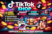 do tiktok shop setup, product listing and full store optimization