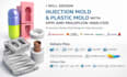 design injection mold plastic mold with dfm mold flow analysis