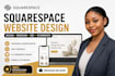 build squarespace website design or redesign squarespace website landing page