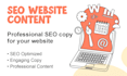 write SEO optimized website content for your business