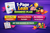 create a 1 page lean business plan
