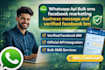 official whatsapp business API setup bulk messaging verified meta bm