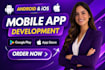build mobile app development android app ios app react native flutter developer