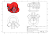 create 3d industrial machine animation, mechanical exploded view, cad animation