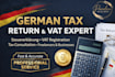 prepare and file your german tax return and vat