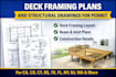 design deck framing plans and structural drawings for permit