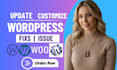 fix wordpress issue woocommerce website wordpress bug fix website wordpress help