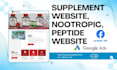 design supplement website, nootropic, peptide website, gmc approval
