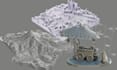 sculpt 3d topographic map elevation terrain 3d diorama model for 3d printing