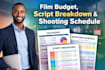 craete flim budget script braekdown shooting manpower schedule timesheet cursor