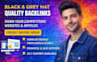 do high quality black grey hat seo dofollow backlinks