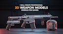 make 3d weapon models, 3d gun models, 3d props and 3d characters for video games