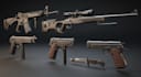 create a realistic 3d gun model, weapon design, weapon model, roblox gun
