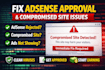 fix adsense rejection, policy issues, and get your website ready for approval