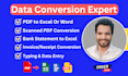 convert PDF to excel, scan pages to excel and google sheets accurately