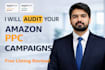 audit and optimize amazon PPC ads to lower acos