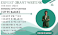 write compelling small business grants and conduct grant research