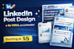 design professional linkedin posts and carousels