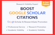 boost research visibility and citations on google scholar and researchgate