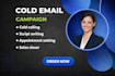 send cold email campaign for tech IT salesperson sales rep sales closer sdr