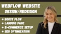 design high converting webflow website with responsive UI UX and interactive