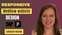 design high converting webflow website with responsive UI UX and interactive