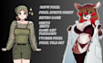 pixel art game art sprite sheet pixel animation 8bits 16bits pixel art potrait
