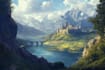 do fantasy landscape illustrations