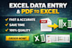 convert PDF to excel or word conversion