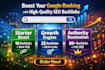 create high quality SEO backlinks for website ranking and authority