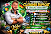provide professional email and chat customer support in english and german