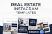 design editable instagram carousel canva templates for real estate agents