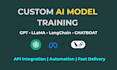 train, fine tune and deploy custom ai model, llm, gpt, lora