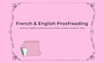 proofread and edit your english or french texts