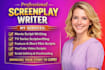 do screenplay, screenwriting, movie script writing, film script, script editing