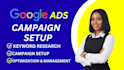 setup, manage your google ads adworks ppc campaign or audit sem