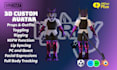 create custom vrchat furry avatar, fursona 3d model, vrc avatar