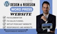 fix elementor issues, wordpress maintenance website, podcast, setup lms website