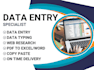 do data entry job accurately and efficiently