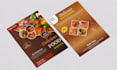 professional restaurant menu, food flyer and cafe menu
