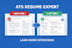 write an ats resume that gets interviews