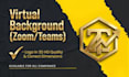 design zoom virtual background with your logo