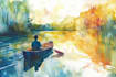illustrate anything in watercolor style