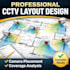 design a professional cctv camera layout