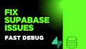 fix supabase authentication database or api issues