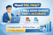 solve sql queries, oracle, mysql database tasks and assignments